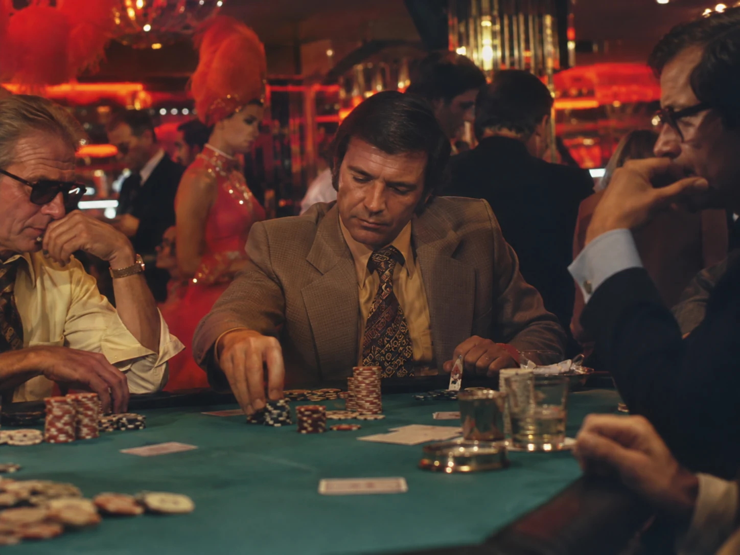 Игра в Texas Hold'em в казино Лас-Вегаса 1960-х и 1970-х годов