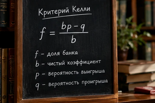 Критерий Келли для расчета доли банкролла